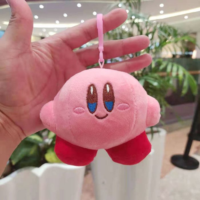 15Cm Kirby Kawai Love Strawberry Plush Toys Dolls Cute Cartoon Backpack Decorative Key Chain Pendant Soft 4 - Kirby Plush