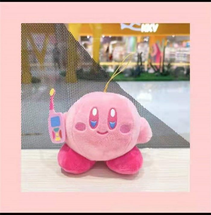 2022 New Kirby Anime Plush Stuffed Toys Girls Cartoon Green Blue Kirby Fashion Children Pink Plush 3 - Kirby Plush