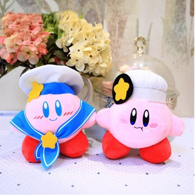 20cm Kawaii Special Pink Game Kirby Plush Keychain Sailor Suit Star Adventure Animal Pendant Soft Stuffed 2 - Kirby Plush