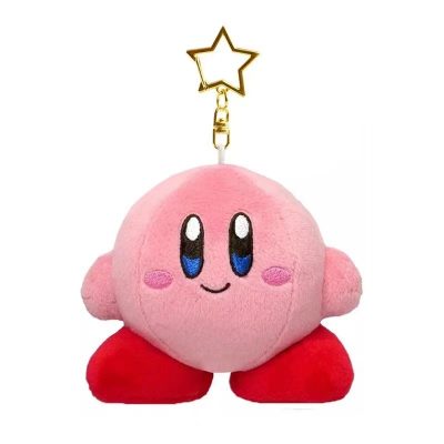 Anime Kawaii Cute Cartoon Star Kirby Plush Doll Toy Pendant Pink Girl Heart Bag Pendant Keychain 1 - Kirby Plush