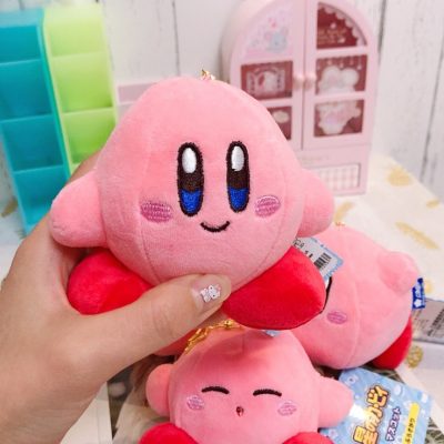 Anime Kawaii Cute Cartoon Star Kirby Plush Doll Toy Pendant Pink Girl Heart Bag Pendant Keychain 5 - Kirby Plush