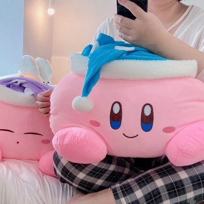 Anime Plush Toy Sleeping Kirbyed Plushies Stuffed Kirbyed doll With Nightcap Japanese Style Pillow Soft Gift 2 - Kirby Plush
