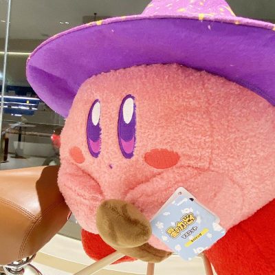 The New Kawaill Anime Star Kirby Magician Plush Toys Doll Kriby Two dimensional Cute Flying Broom 1 - Kirby Plush