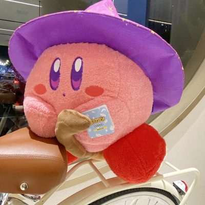 The New Kawaill Anime Star Kirby Magician Plush Toys Doll Kriby Two dimensional Cute Flying Broom - Kirby Plush