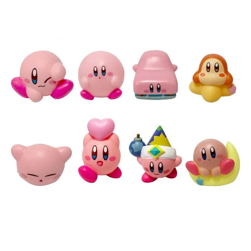 32 Style 8 Pcs Set Kirby 4 7cm Mini Figure Kawaii Pink Demon Eaters Funny Desktop 5 - Kirby Plush