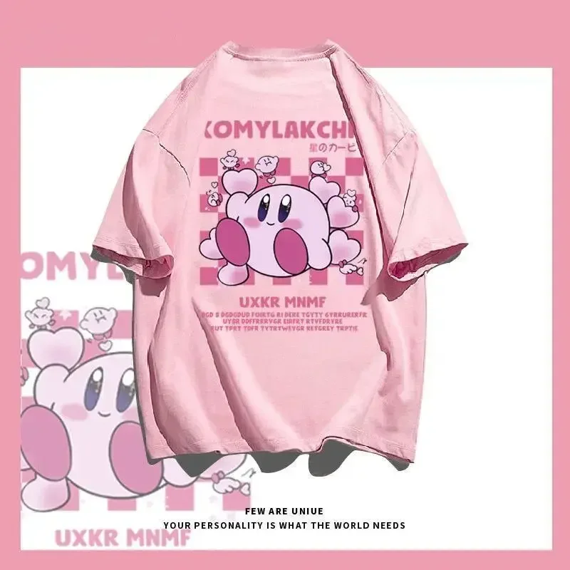 Japanese Cute Kirby Graphic T Shirts Printed T shirt Women O Neck Short Sleeve Fashion - Kirby Plush