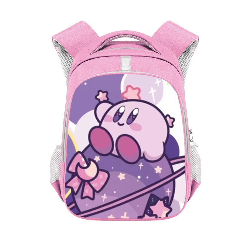 Kirby Children Backpack Boys Rucksack Cartoon Anime Student Book Bag Kids Girls Schoolbag Children Knapsack Birthday 1 - Kirby Plush