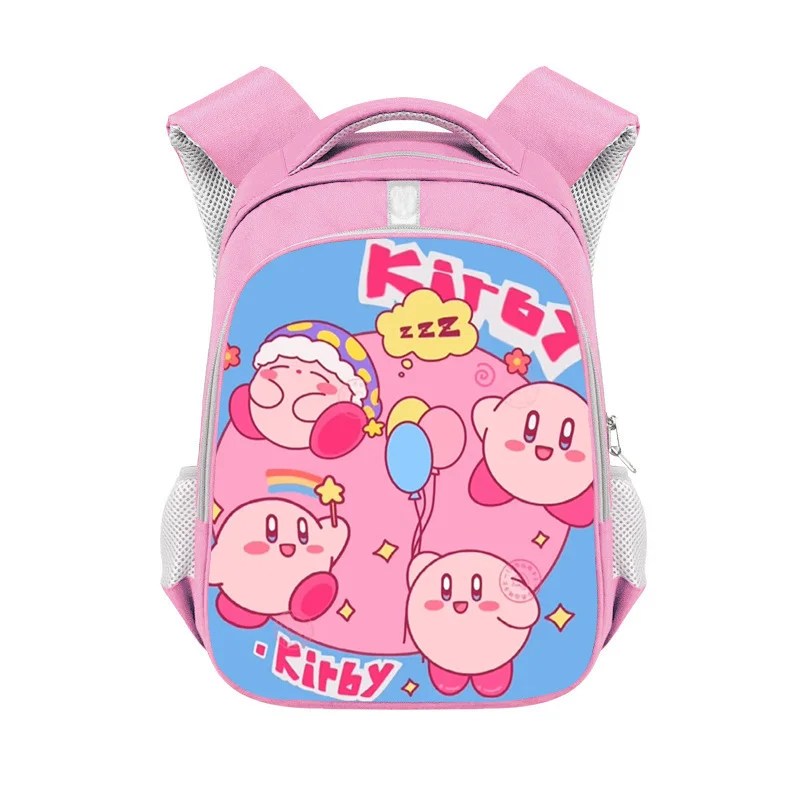 Kirby Children Backpack Boys Rucksack Cartoon Anime Student Book Bag Kids Girls Schoolbag Children Knapsack Birthday 2 - Kirby Plush
